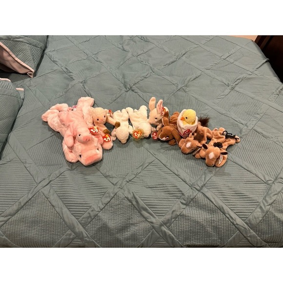 Beanie Babies Other - Beanie Baby Farm Animals Lot (10 total)‎